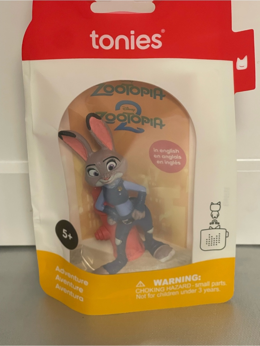 Tonies Zootopia 2 Judy Hopps Figure - Gray & Pink Audio Toy - NIP